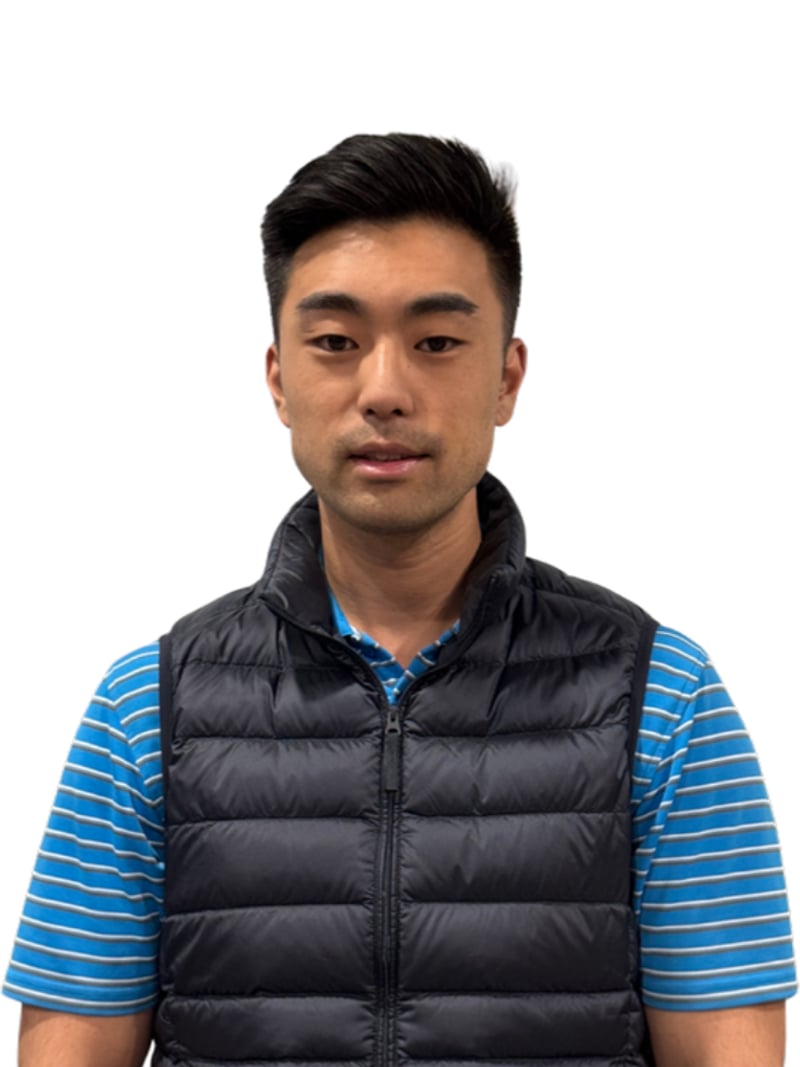 Daniel Kwon, Director of Golf at Club X Indoor Golf, in the coaching bay